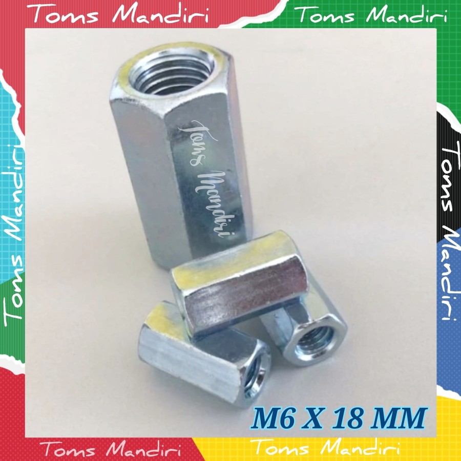 น็อตยาว / น็อตยาว M6 X 18 MM ต่อ 10 ชิ้น