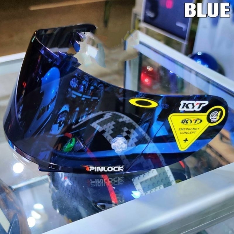 | กระบังหน้าแบน/กระจกแบน Iridium KYT RC7 R10 K2R V2R MDS VIKTORY (GMA)