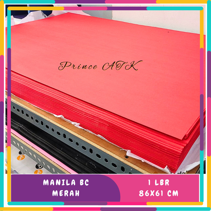 MERAH MANILA BC PINDO DELI CARTON PAPER RED 61x85 CM
