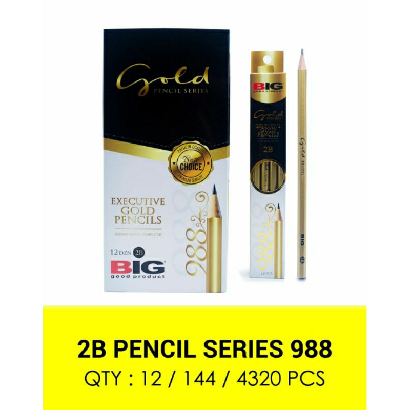 BIG GOLD 2B SERIES PENCIL 988
