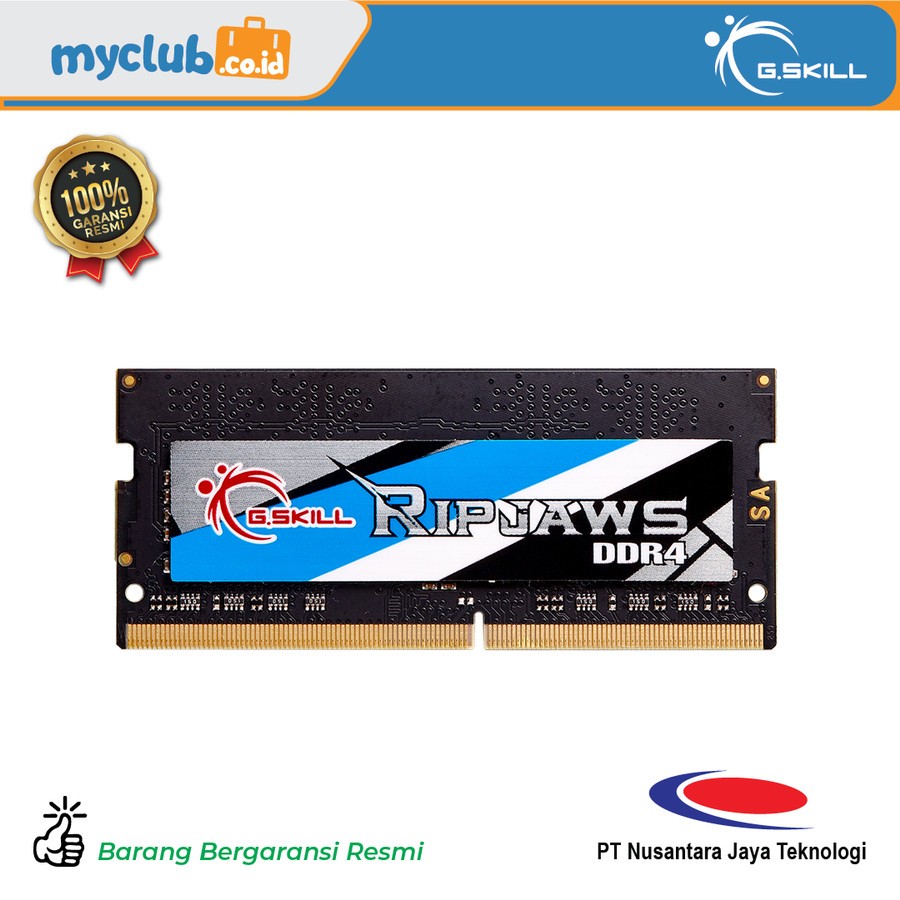 หน่วยความจํา G.skill RAM Ripjaws DDR4 SO-DIMM 3200MHz 8GB F4-3200C22S-8GRS