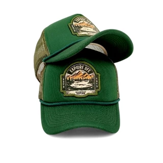 Wankbay Trucker Outdoor Corduroy haxagon หมวกตาข่ายผู้ชาย
