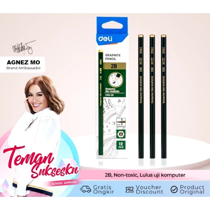 DELI GRAPHITE PENCIL EC88-2B