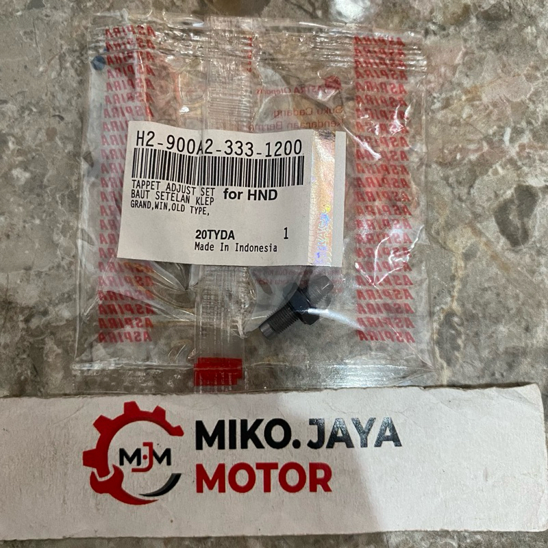 วาล์ว ADJUSTMENT BOLT H2-900A2-333-1200 GRAND WIN SUPRA ORIGINAL ASPIRA