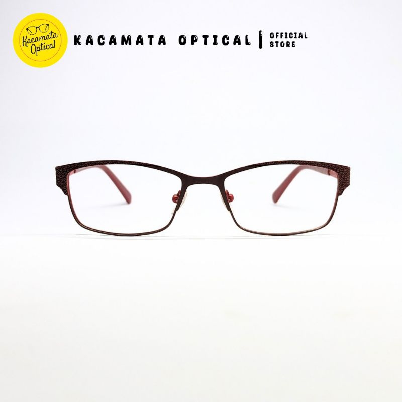 OPTICAL GLASSES - กรอบกล่องพลาสติกสีน้ําตาล KMO6907