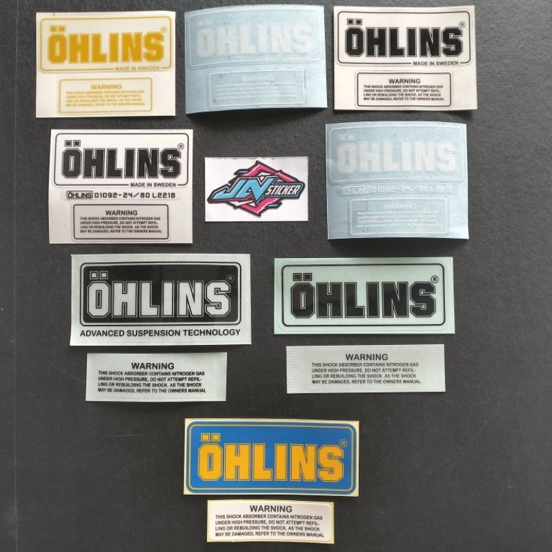 สติ๊กเกอร์ OHLINS SHOCK OHLINS