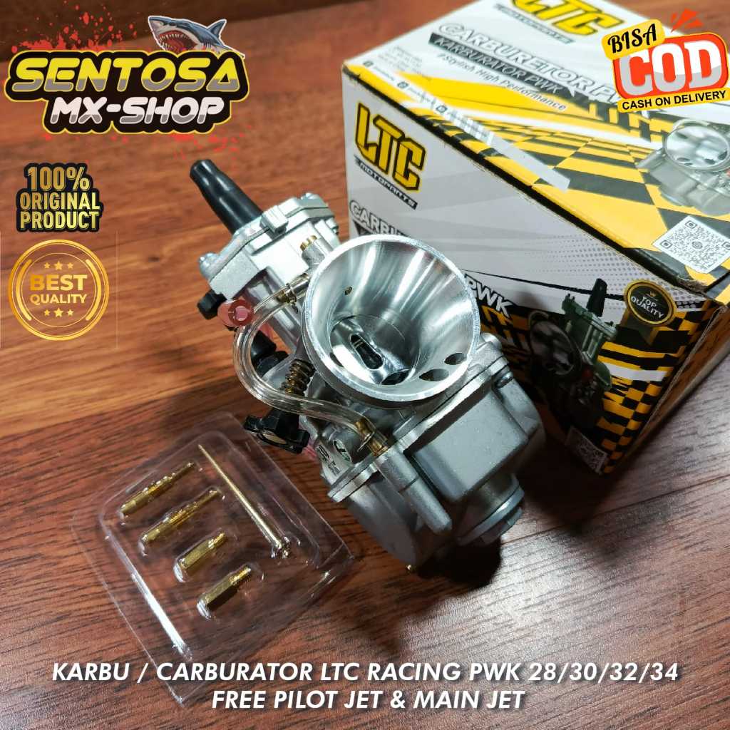 CARBURETOR / CARBURETOR / CARBURETOR LTC RACING PWK 28 / 30 / 32 / 34 ฟรี PILOT JET - MAIN JET - GAS