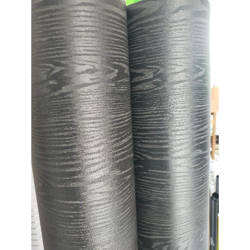 สติ๊กเกอร์ติดผนัง/BLACK WOOD FIBER STICKER W55