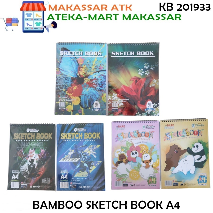 [1 ชิ้น] BAMBOO SKETCH BOOK A3 A4 A5 DRAWING SKETCH BOOK