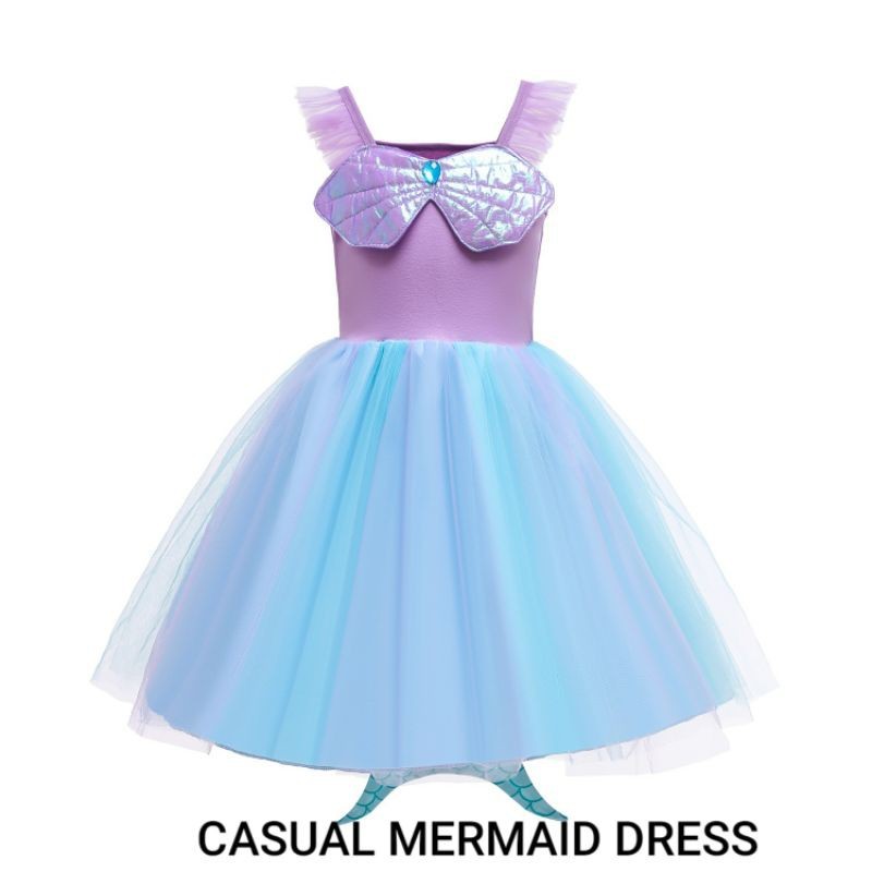 IDEBAJU CASUAL MERMAID DRESS / KIDS PRINCESS DRESS / KIDS PRINCESS COSTUME / BIRTHDAY DRESS