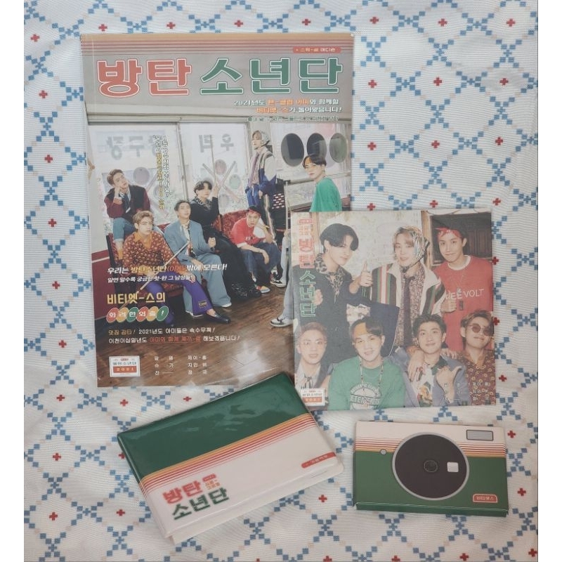 คําอวยพรฤดูกาล BTS 2021 |BTS Photobook, CD & Album + โพลารอยด์ (-RM)