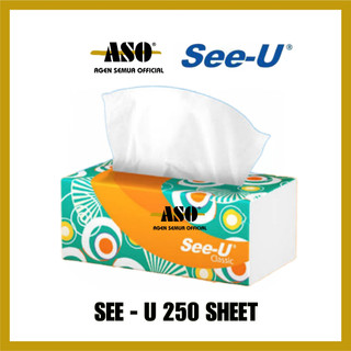 TISU tissue SEE U 250 sheet FACIAL tissue PROMO !!!