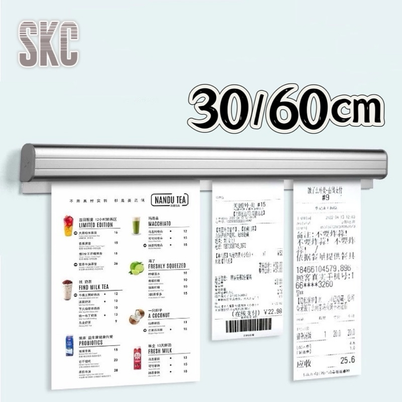 คลิปหนีบกระดาษ Bon Bill Tab Grabber ที่ใส่บิลอะลูมิเนียม ร้านอาหาร Getra Cafe