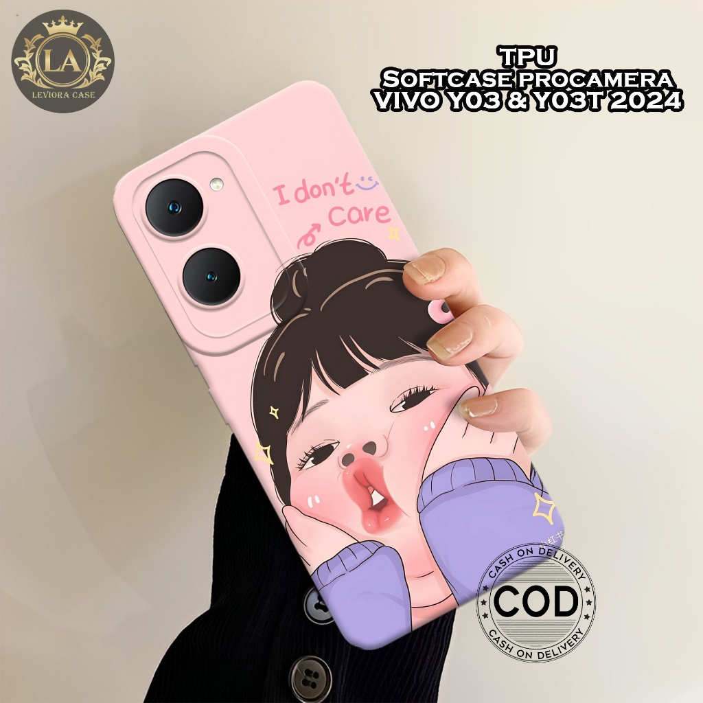 เคส VIVO Y03 / Y03T 2024 ล่าสุด - เคส Leviora - เคสแฟชั่น Fat Girl - เคส VIVO Y03 / Y03T Softcase - 
