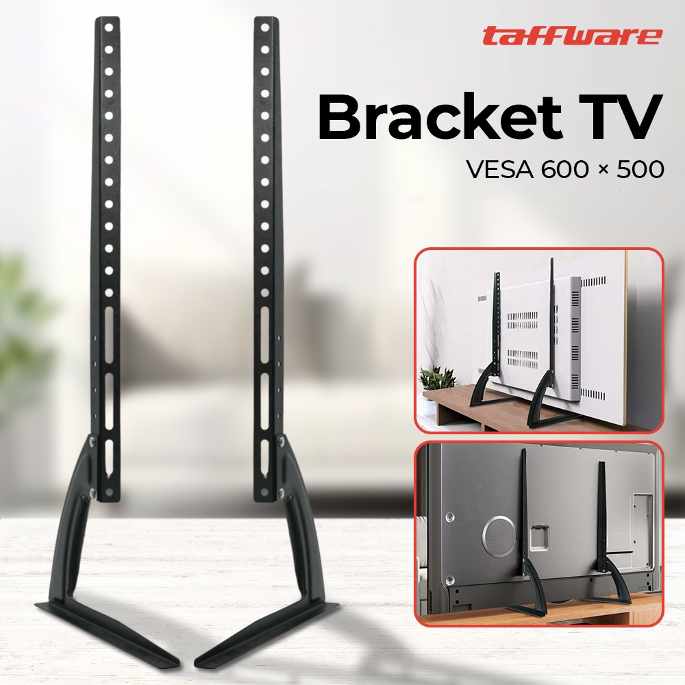 Taffiffware VESA ขาตั้งทีวี 600 x 500 สําหรับทีวี 32-70 นิ้ว - TV0 ขาขาตั้งหนา 1.5 มม. 800 x 400 Pit