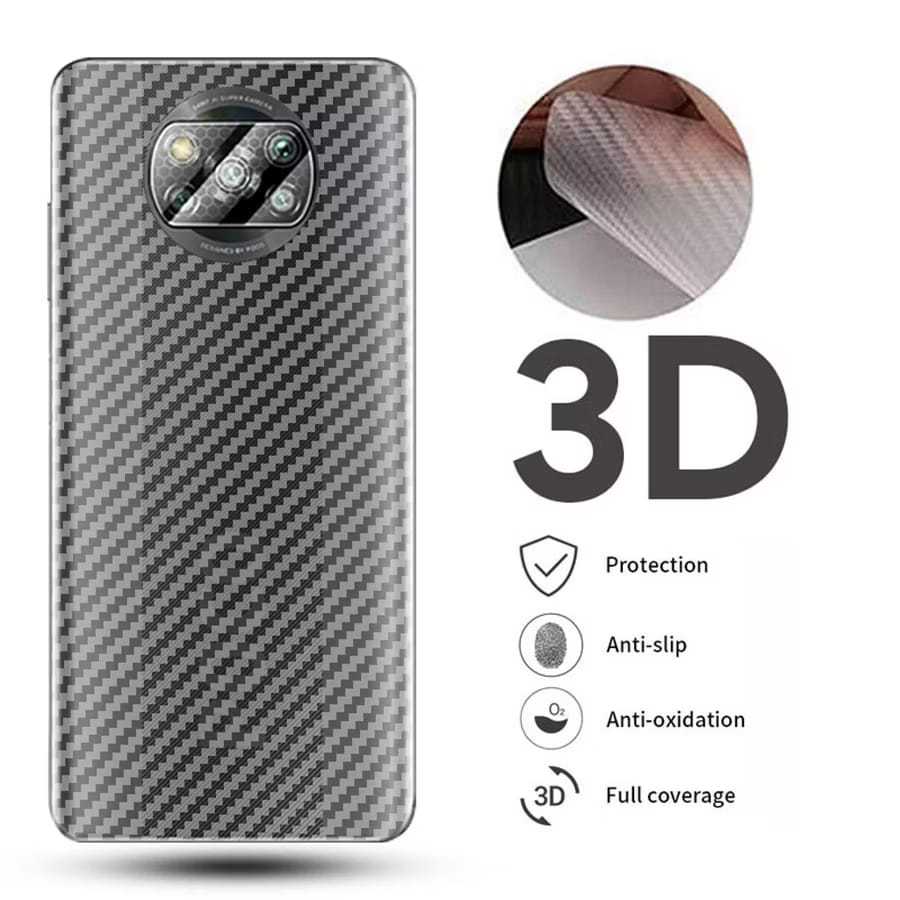 [ Samsung M10 / M20 / M23 / M30 / M30S / M31 / M32 / M34 / M51 / M54 / M62 ] Skin Carbon Skin Fiber 