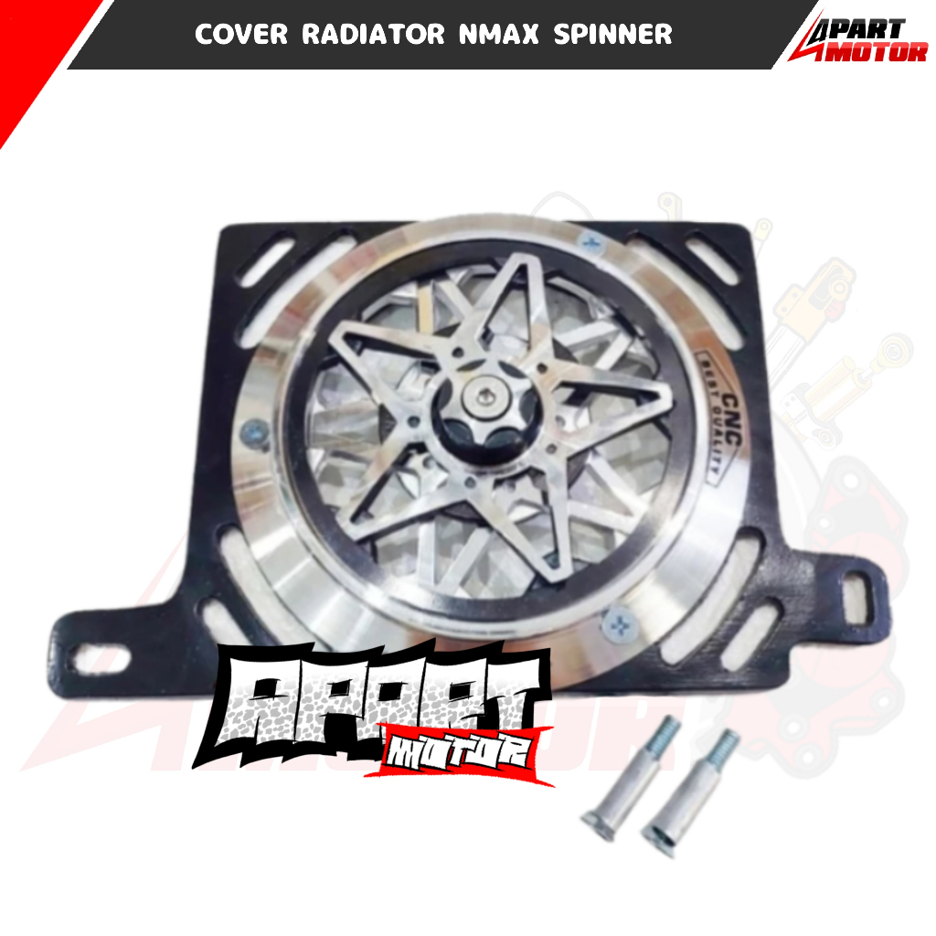 ฝาครอบหม้อน้ํา Nmax ใหม่เก่าชุด Spinner Star PNP Nmax Aerox Lexi คุณภาพวัสดุอลูมิเนียม