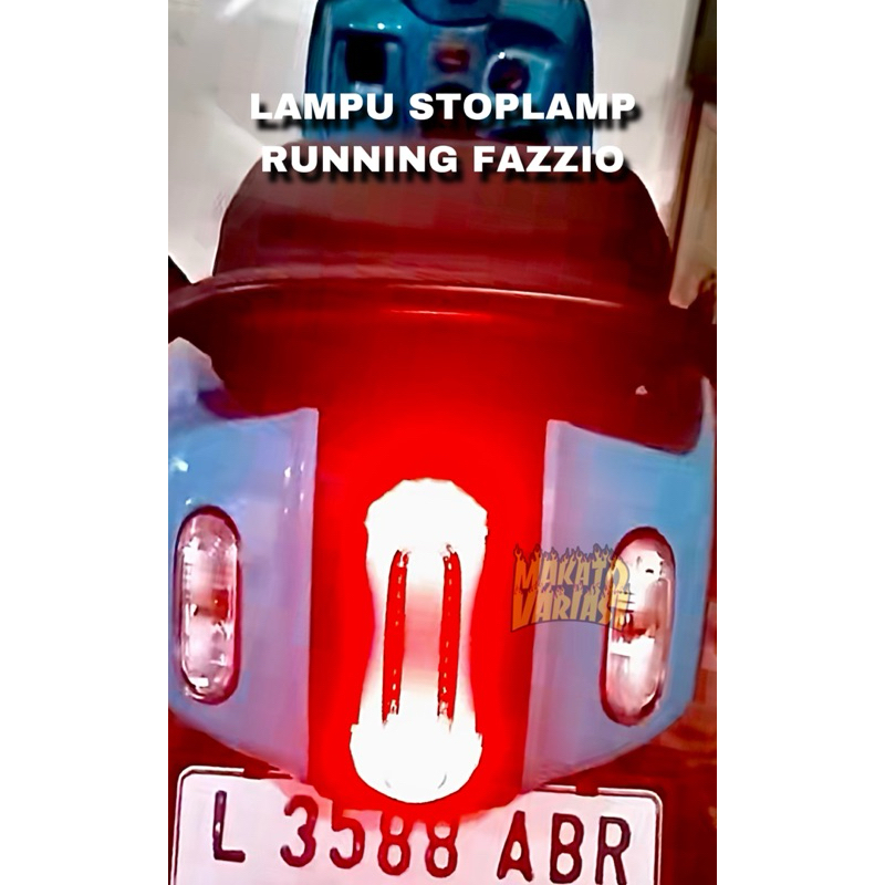 Fazzio โคมไฟวิ่งหยุด 8 โหมดกระพริบอัตโนมัติแถบ led