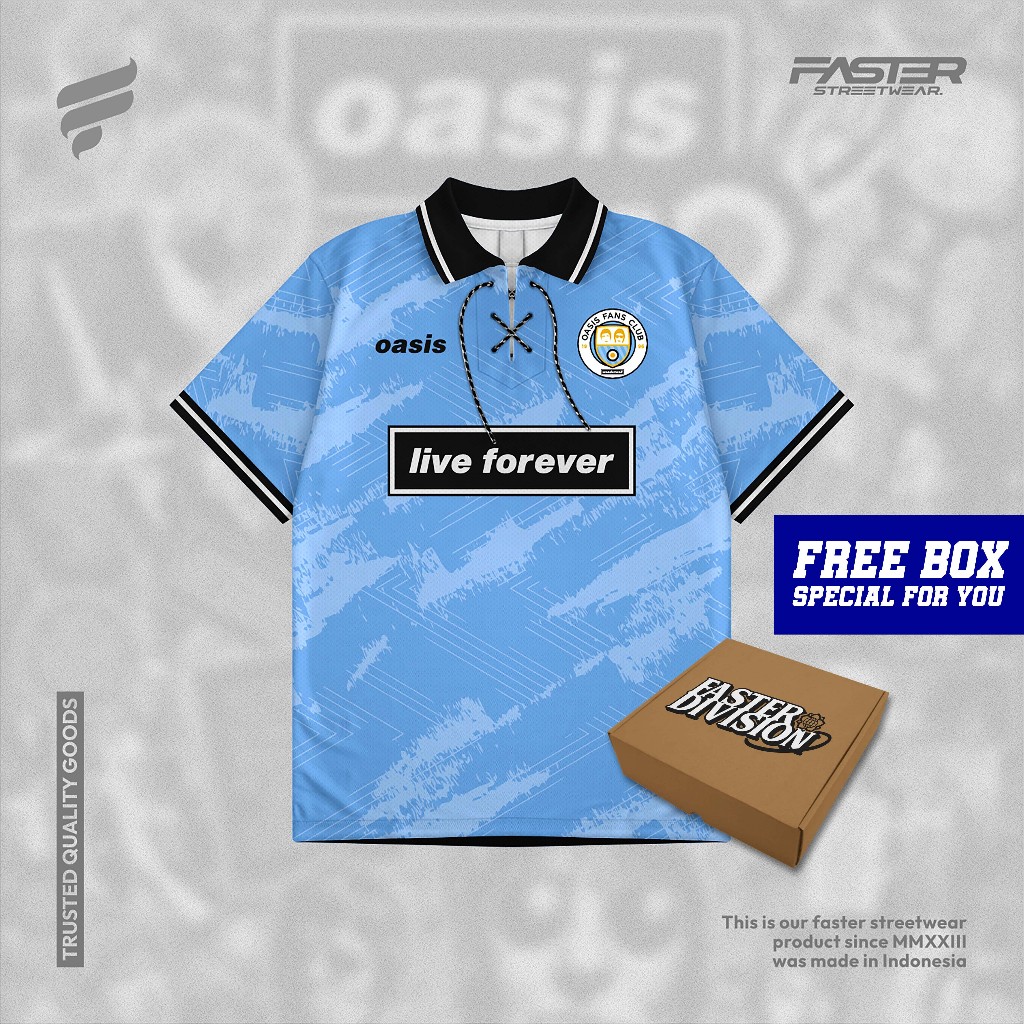 เสื้อ Oasis แมนเชสเตอร์ ซิตี้ - เสื้อฟุตบอล - เสื้อวง - CASTER STREETWEAR