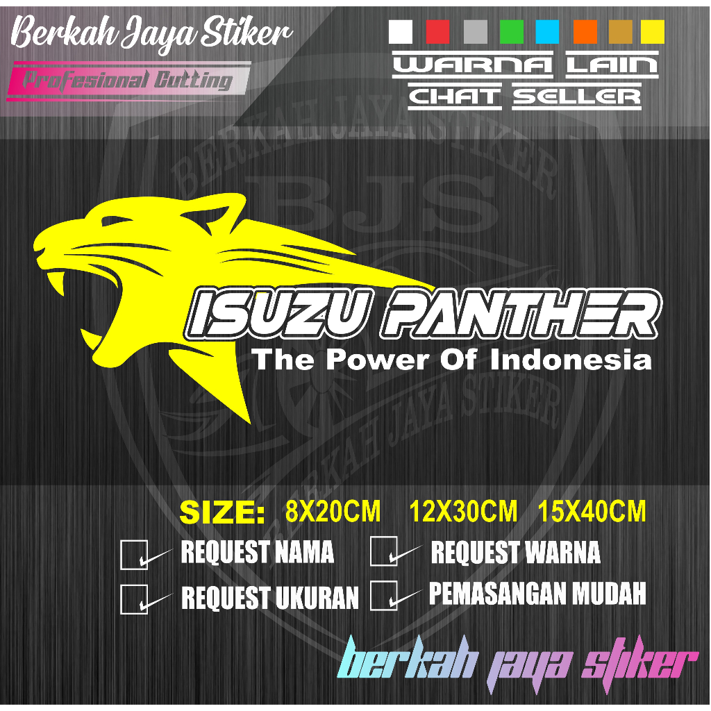 สติ๊กเกอร์ Isuzu panther indonesia