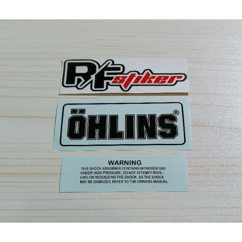 Ohlins โช๊คมอเตอร์ไซค์ สติ๊กเกอร์ princut ohlins Sticker