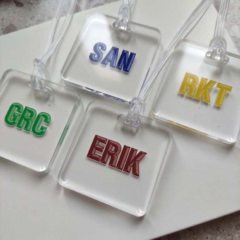 GINTUANGGE TAG PRINTING 3D WRITING / KEYCHAIN FREE NAME / INITIAL KEYCHAIN / NAME PRINTING / ของขวัญ