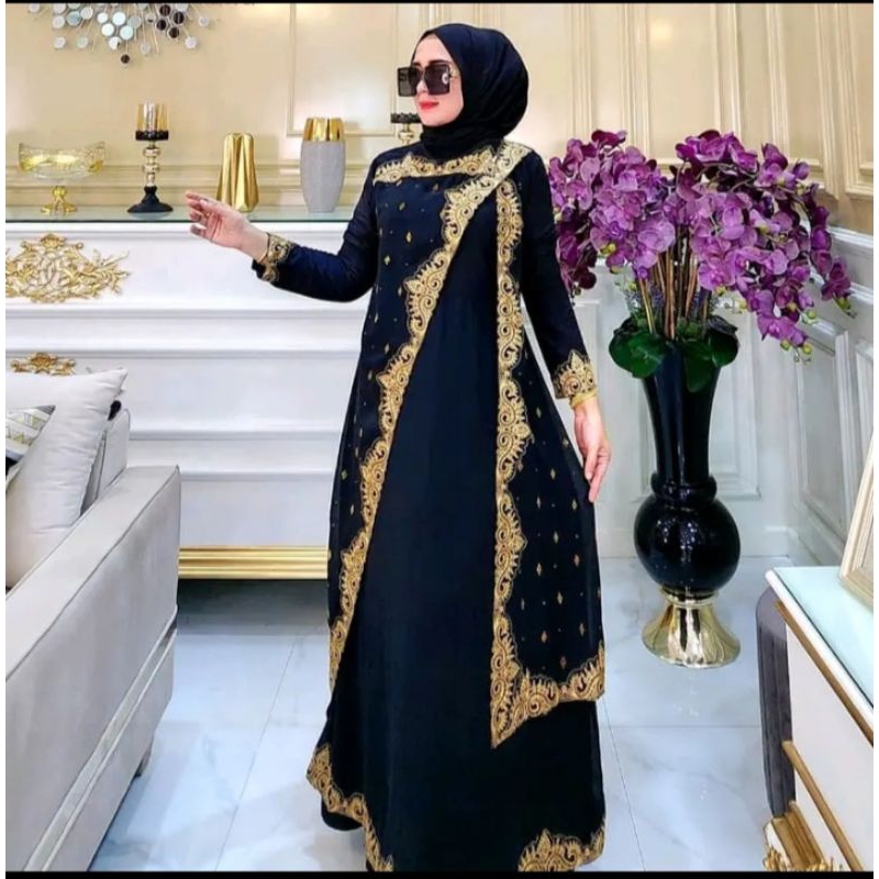 ABAYA TURKEY ALEEVA // GAMIS ABAYA TURKEY ALEEVA COLOR SERIES PREMIUM JERSEY