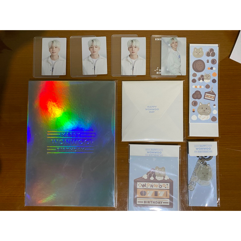 [READY] Wonwoo Birthday Package Box Kit Bday Keyring Pop Up Card Sticker QnA Photobook Pb Photocard 