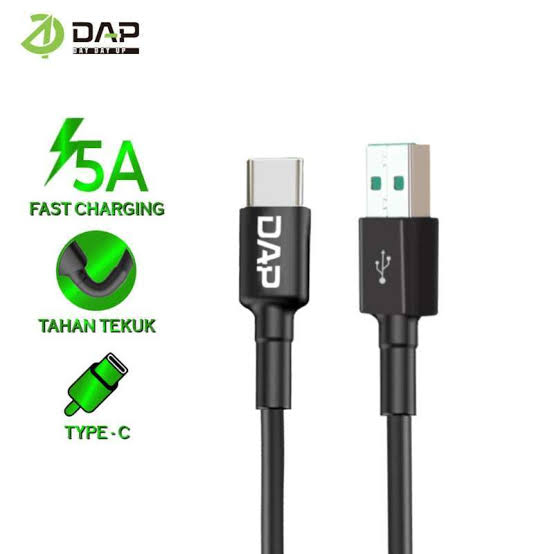 DAP DCT100 DCBT100 DBT100 3A TYPE C SUPER FAST CHARGING DATA CABLE - รับประกัน 1 ปี