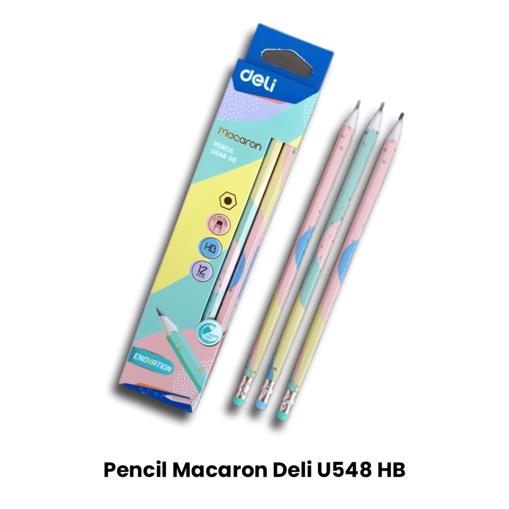 HB DELI Pencil + Eraser U548 Pencil
