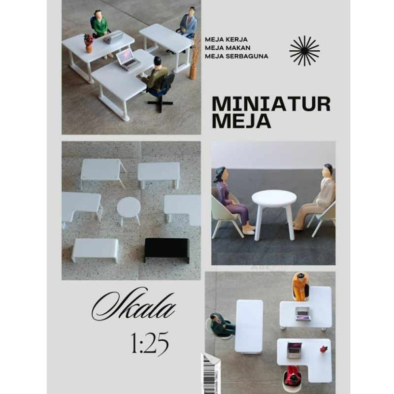 MINIATURE DINING TABLE, MULTIPURPOSE TABLE, SOFA TABLE 1:50 SCALE สําหรับรุ่น INTERIOR และ ARCHITECT