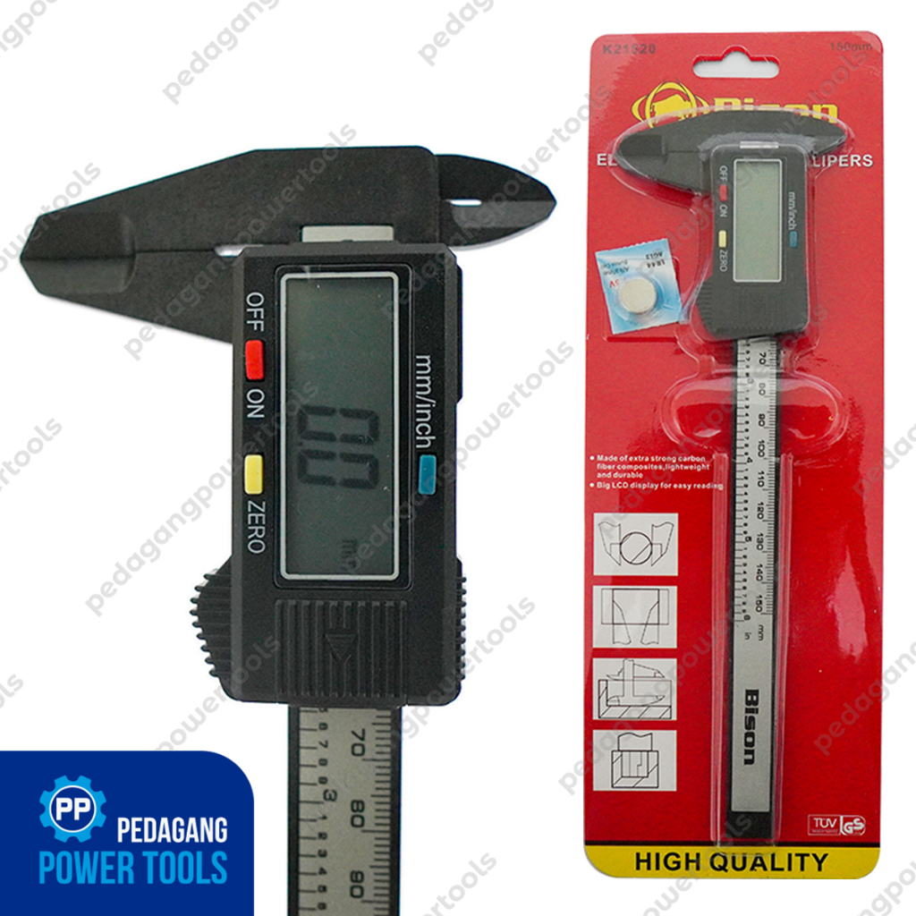 BISON SIGMAT พลาสติก DIGITAL 150 VERNIER CALIPER