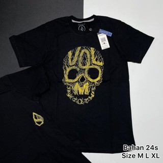 เสื้อยืด ลาย Amd 105 Surf VOLCOM สีดํา สําหรับผู้ชาย