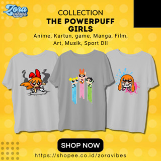 เสื้อยืด ลาย Powerpuff Girls Friends สําหรับเด็กผู้หญิง