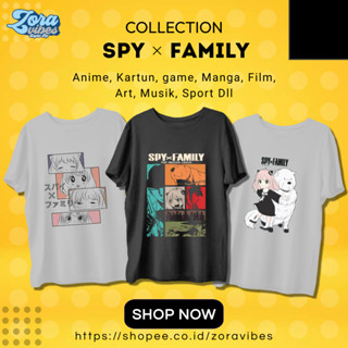 เสื้อยืด ผ้าฝ้าย พิมพ์ลายอนิเมะ Spy X Family Combed 30s สําหรับครอบครัว