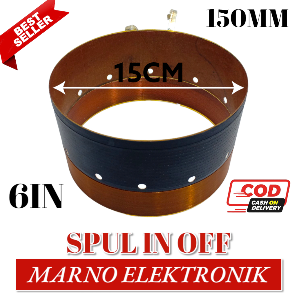 SPUL SPULL IN OFF 6 IN 150MM 150 MM 15CM 15 CM SPOL SPOLLA IN OFF 6 INCH 6INC ORI ดั้งเดิม