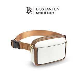 [มาใหม่] Bostanten Fanny กระเป๋าคาดเอวแฟชั่น หนัง PU พร้อมสายปรับได้ หลายช่อง