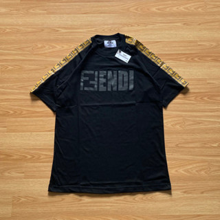 เสื้อยืดแบรนด์เนม Fend Font สําหรับผู้ชาย