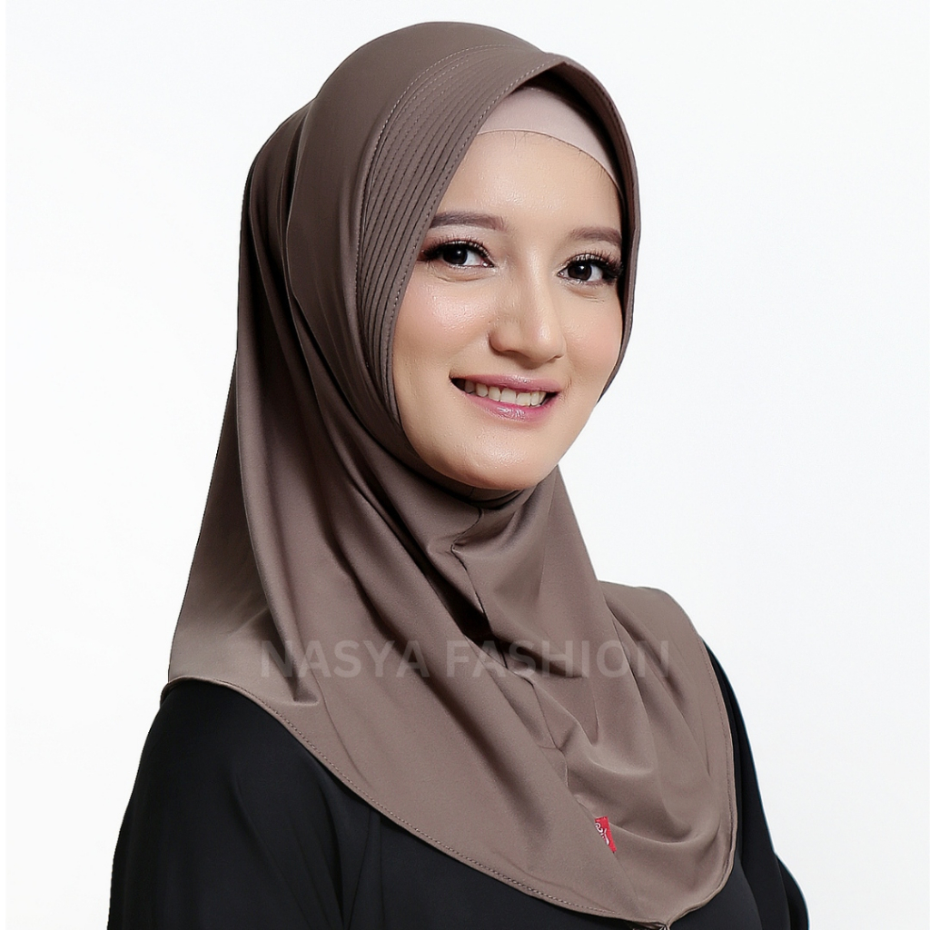 Bergo Sport Jersey Sports Veil Instant Hijab Size M Best Choice Color on Shopee
