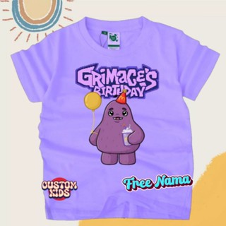 เสื้อยืด พิมพ์ลาย Grimace shake birthday