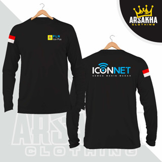 เสื้อยืดแขนยาว ผ้าฝ้าย พิมพ์ลาย Pln Icon Plus Iconnet All Made Easier v2 Distro Combed 30s สําหรับผู้ชาย