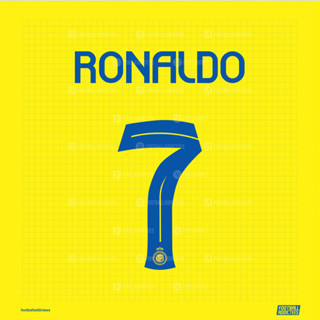 ชุดตัวเลขชื่อ NNS NUMBER CRISTIANO RONALDO AL NASSR