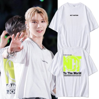 เสื้อยืด พิมพ์ลาย Nct Nation To The World In Japan Osaka 2023 Live Stadium Sablon NEON Blkng สําหรับผู้ชาย