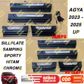 Agya GR SPORT แผ่นป้ายไฟ LED สีดํา 2023 2024 2025 2026