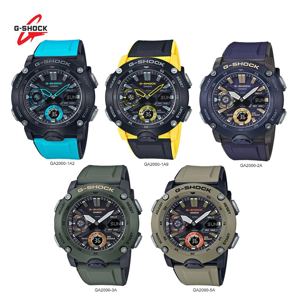 สายรัดหรือสายรัดสําหรับ Casio G-Shock GA-2000 GA2000 GA-2000S GA2000S GA-2000SU GA2000SU Bonus ปากกา Springbar นาฬิกา