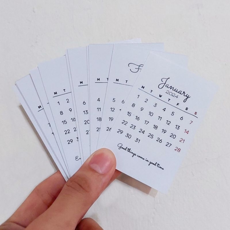 ปฏิทินจิ๋ว / ปฏิทินโพลารอยด์ขนาดเล็ก 2026 2027