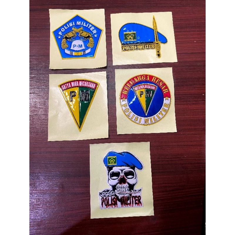 PM MILITARY POLICE RAISED STICKERS / สติ๊กเกอร์มอเตอร์ไซค์ / สติ๊กเกอร์ติดรถ / สติ๊กเกอร์ EMBOSED