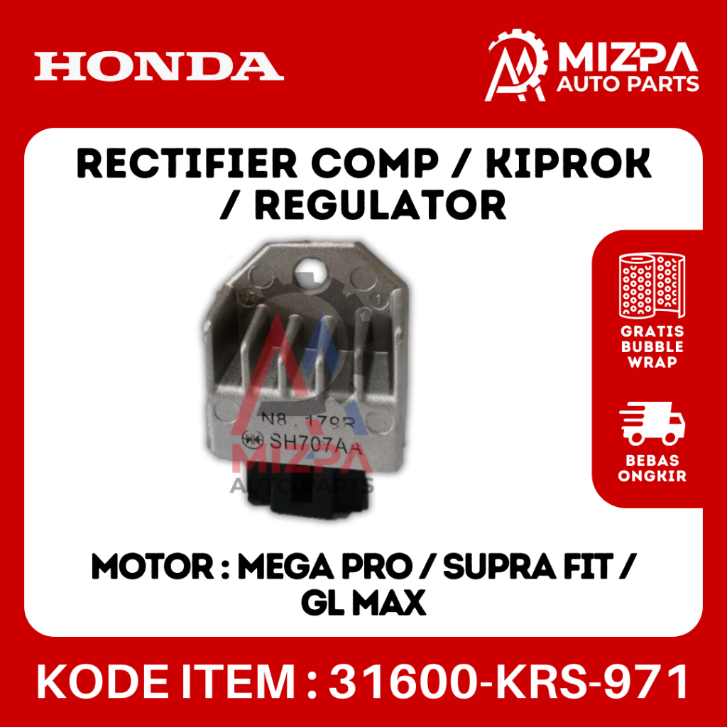 HONDA 31600-KRS-971 Rectifier Comp Kiprok Regulator Mega Revo Supra