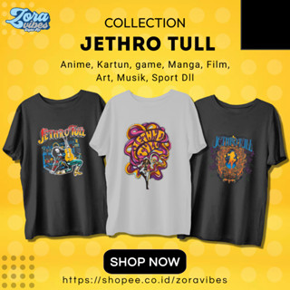 เสื้อยืด พิมพ์ลายวงร็อค Jethro TULL