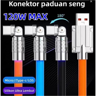 WARUNG  Kabel data ROTARY fast charging TYPE-C 120W 6A / Kabel putar 180 derajat 120W ROTARY TYPE C